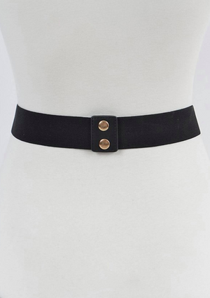 Oversized Chain Buckle Plus Size Elastic Belt